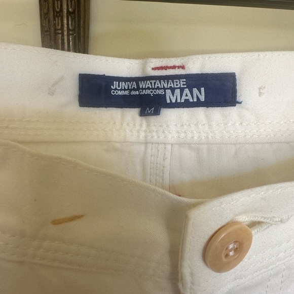 Junya Watanabe Men's Crisp White Straight Jeans - Picture 3 of 7